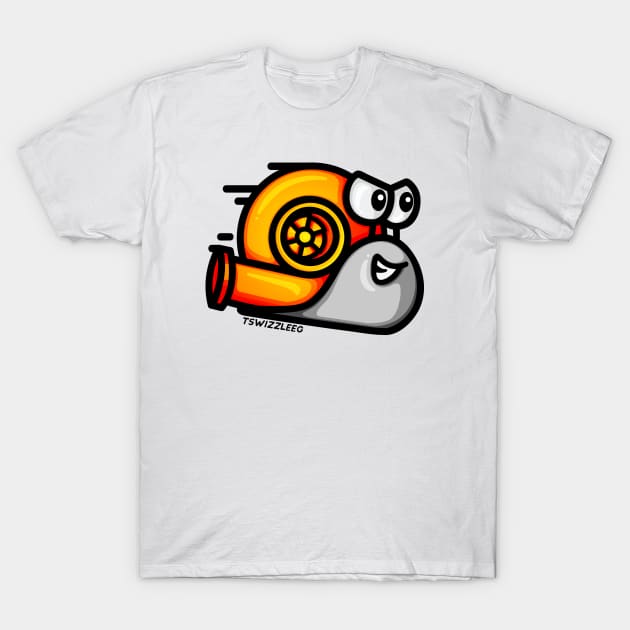 Turbo Snail - Red Hot T-Shirt by hoddynoddy